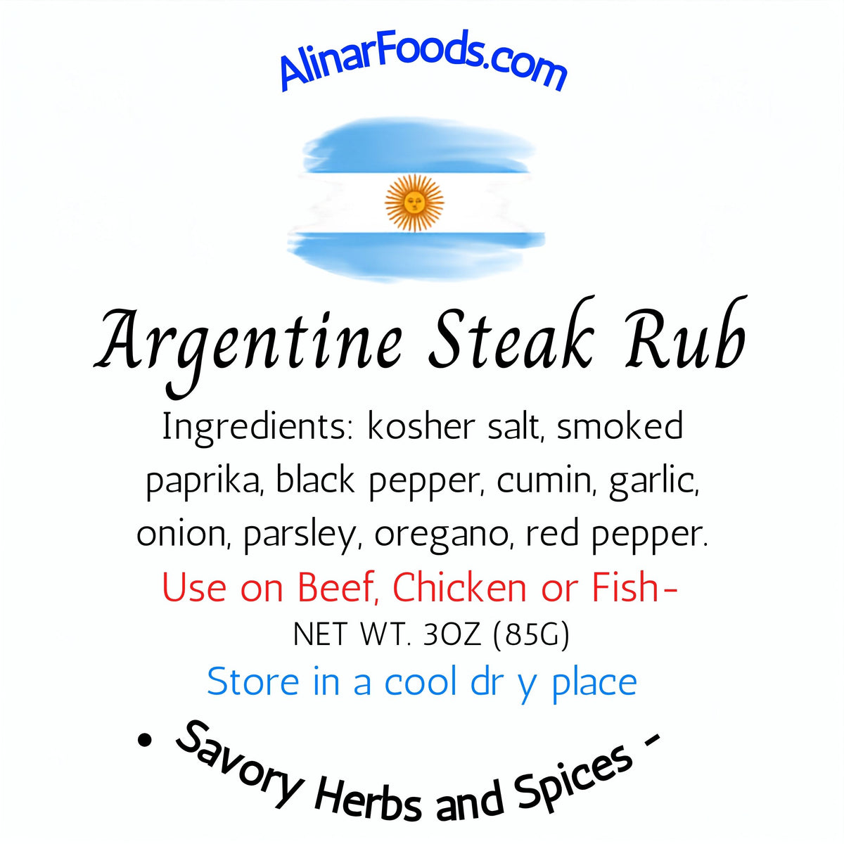 Alinar Foods Argentine Steak Rub product photo